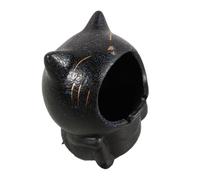 HAWILLOSCH Charming Cat Ashtray for Smokers Dual Purpose Decorative Tray Ceramic Smoking Ash Holder Office Home Bar