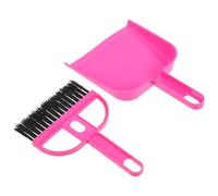 HAWILLOSCH Compact Mini Hand Broom and Dustpan Set for Desktop Cleaning Soft Bristle Brush for Electronics and Small Spaces Integrated Space-Saving Design for Home Car and Office Use