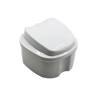 HAWILLOSCH Denture Case Box Strainer Braces Teeth Storage Dentures Retainer Box Cleaning Storage for Retainers Portable Dental Orthodontic Case