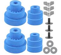 HAWILLOSCH Drum Set EVA Cotton Pads Non-slip Cymbal Stand Fittings Kit Blue Drum Accessories for Complete Drummers Practice and Protection