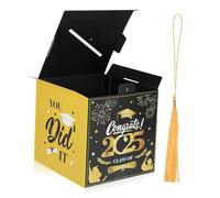 HAWILLOSCH Graduation Season Card Box Sturdy Paper Congrats Table Centerpiece Party Decoration Storage Case with Easy Assembly for Celebration Events