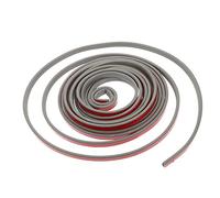 HAWILLOSCH Grey Door Weather Stripping Seal Strip Self Adhesive Silicone Insulation Tape for Doors and Windows Noise Reduction Dustproof Windproof Easy to Cut and Install Energy Saving