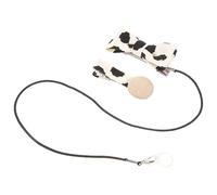 HAWILLOSCH Hearing Aid Anti-Lost Lanyard for Boys and Girls Cow Print Bow Clip Style Sturdy Hearing Aid Strap Protective Features for Easy Use and Secure Fit