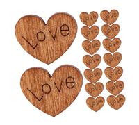 HAWILLOSCH Heart Shaped Wooden Buttons Engagement Party Decoration Wedding Party Decoration