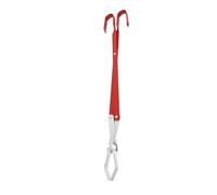 HAWILLOSCH Heavy Duty Stainless Steel Charcoal Tongs with Non-Slip Jaws for Secure Grip Firewood and Logs Fireplace Tool for Outdoor Camping BBQ Picnic and Fire Pit Accessories