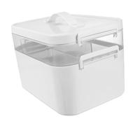 HAWILLOSCH Household Medicine Storage Box Durable Tiered Case Multi Functional Organizer for Home Office Large Capacity Design Easy to Lift Move