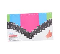 HAWILLOSCH Kalimba Note Sticker for Beginners Colorful Self-adhesive Keyboard Decal Practical Kalimba Supply for Learning and Teaching Music