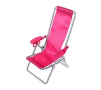 HAWILLOSCH Mini Folding Beach Chair: Realistic and Bright Colored Furniture for Dollhouse - Miniature and Doll Beach Chair Ornament for Kids Room