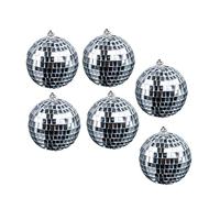 HAWILLOSCH Mirror Disco Balls 6 Pack Reflective Balls for Parties Dance Music Festivals