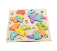 HAWILLOSCH Montessori Animal Puzzle Large Shape Sorting Game for Fine Motor Skills Development Early Education Preschool Learning Interactive Color Matching Educational Wooden Puzzle