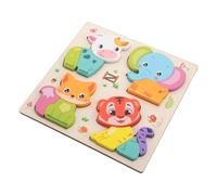HAWILLOSCH Montessori Wooden Animal Jigsaw Puzzle for Preschoolers Shape Sorting Matching Game for Boys and Enhances Logical Thinking Spatial Imagination and Hand Eye Coordination Early