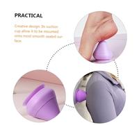 HAWILLOSCH Mountable Massage Ball with Suction Cup for Self Back Therapy TPE Muscle Relief Tool for Neck Lumbar and Foot Relaxation Multifunctional Purple Massage Yoga Ball
