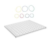 HAWILLOSCH Pegboard Teaching Aids Educational Toys for Boys and Girls Boy Girl Geoboard Geometric Board for Learning Rubber Bands Puzzle for Classroom Supplies Creative Kit Crafting Tool