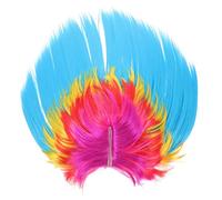 HAWILLOSCH Punk Wig for Masquerade Parties Unisex Rocker Costume Hair Lightweight and Reusable for Festivals and Special Occasions Random Combinations