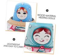 HAWILLOSCH Russian Nesting Dolls Layers Wooden Handmade Nesting Toy for Boys and Girls Dolls Ornament and Great for Home Decoration