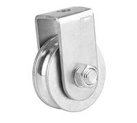 HAWILLOSCH Single Wheel Hoist Pulley Steel Loading Roller for Heavy Lifting and Reliable Lifting Pulley for Various Applications Easy to Install and Use