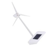 HAWILLOSCH Solar Powered Windmill Model Made of White ABS Easy to Assemble without Glue Educational Desktop Wind Turbine for Children's Experiments and Living Room Decoration