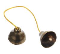 HAWILLOSCH Thickened Brass Hand Cymbal Bell Compact Lightweight Percussion Instrument with Clear Ringing Tone Music Rhythm Tool for Students Yoga and Religious Use