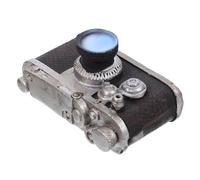 HAWILLOSCH Vintage Mini Camera Model Retro Resin Ornament for Desktop Decor Creative Photography Prop for Home Bar 1 Piece