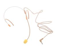 HAWILLOSCH Voice Amplifier Headset Microphone Wired Over-ear Condenser Mic with Skin Tone Earhook for Teachers Guides Lectures Public Speaking