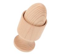 HAWILLOSCH Wooden Egg and Cup Puzzle Montessori Educational for Hand Eye Coordination Sensory Development Lightweight and Compact Design for Early Learning Activities