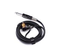 HAWINK Tattoo Machine Power RCA Cable Silicone Connector Clip 1.8M RCA Pure Copper Black Tattoo Supplies P315C-1