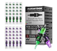 HAWINK Tattoo Needles Kit for Tattoo Gun Professional 50PCS