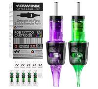 HAWINK Tattoo Needles Kit for Tattoo Gun Professional 50PCS