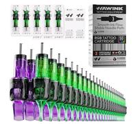 HAWINK Tattoo Needles Kit for Tattoo Gun Professional 50PCS
