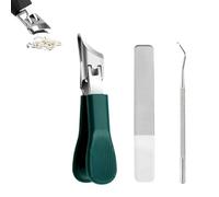 Hawk Beak Nail Clippers - Ergonomic Toe Nail Clippers for Thick Nails with Nail File & Cleaner, Anti - Splash Slanted Edge Design