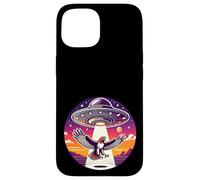 Hawk Bird Falcon Birding Abducted Alien Spacecraft Abduction Case for iPhone 15
