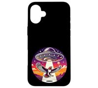 Hawk Bird Falcon Birding Abducted Alien Spacecraft Abduction Case for iPhone 16 Plus