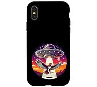 Hawk Bird Falcon Birding Abducted Alien Spacecraft Abduction Case for iPhone X/XS