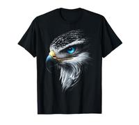Hawk Bird Motif Animal Art Blue Eyes Hawk T-Shirt