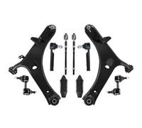 HAWK BROTHER 10 Pcs Front Lower Control Arm With Ball Joint Sway Bar Link Tie Rod Compatible With 2012-2016 Subaru Impreza Suspension Kit