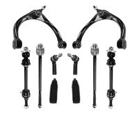 HAWK BROTHER 4WD Front Suspension Kit Upper Control Arm w/Ball Joint Sway Bar End Link Inner Outer Tie Rod Boot Replacement for 2006-2010 DODGE RAM 1500 2011-2012 RAM 1500(4X4 5-LUG ONLY)-10pcs Set