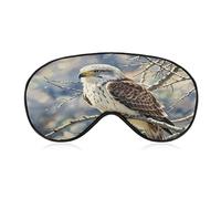 Hawk Eye Mask, Adjustable Strip, Blocks Light Sleep Mask, Sleep Eye Mask for Night Sleeping Travel Nap 8.1 * 4.1 Inches