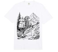 Hawk Hiking Backpack Mountain Trail Camping Nature Explorer Comfort Colors Adult Heavyweight T-Shirt