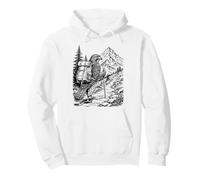 Hawk Hiking Backpack Mountain Trail Camping Nature Explorer Pullover Hoodie