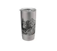 Hawk Hiking Backpack Mountain Trail Camping Nature Explorer Stainless Steel Insulated Tumbler