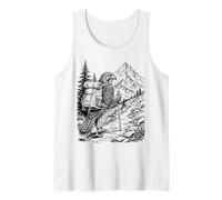 Hawk Hiking Backpack Mountain Trail Camping Nature Explorer Tank Top