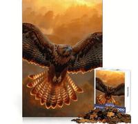 Hawk in Flight 1000 Piece Jigsaw Puzzle for Adults Logic Fun Bright Detail Playful Challenge Xmas Surprise (38x52cm)