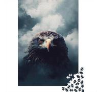Hawk In The Clouds 1000-Piece Puzzle for Adults, 70x50cm/1000pcs, White Card with A Low-dust Finish; An At-home Challenge for Leisure Time