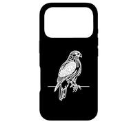Hawk Line Art Birdwatcher Case for iPhone 17 Pro