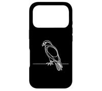 Hawk Line Art Birdwatcher Case for iPhone 17 Pro