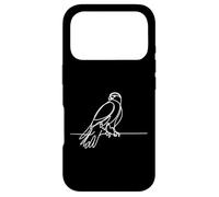 Hawk Line Art Birdwatcher Case for iPhone 17 Pro