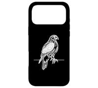 Hawk Line Art Birdwatcher Case for iPhone 17 Pro Max