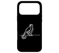 Hawk Line Art Birdwatcher Case for iPhone 17 Pro Max