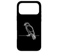 Hawk Line Art Birdwatcher Case for iPhone 17 Pro Max