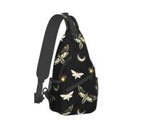 Hawk Moth Crossbody Sling Backpack Sling Bag Fashion Belt Bag Chest Bag Daypack for Hiking Running Travel